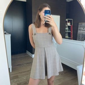Checkered Print Zara Dress, Vacation to Business Casual